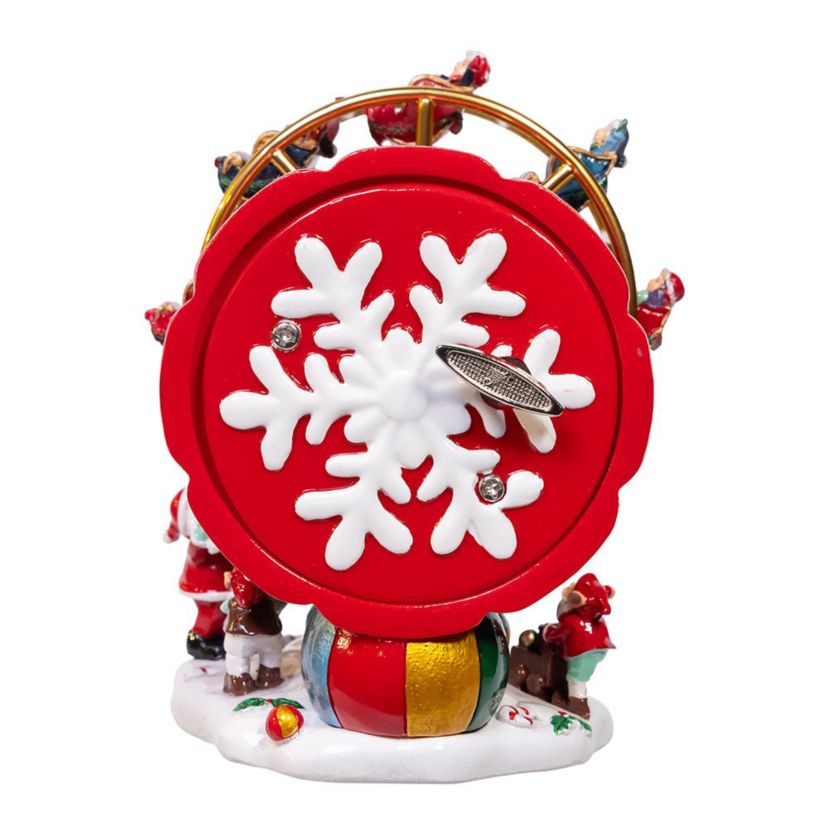 5.5-Inch Wind-Up Musical Ferris Wheel Table Piece