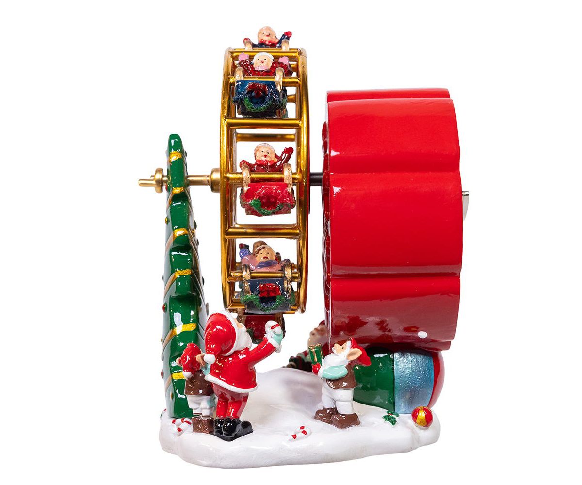 5.5-Inch Wind-Up Musical Ferris Wheel Table Piece