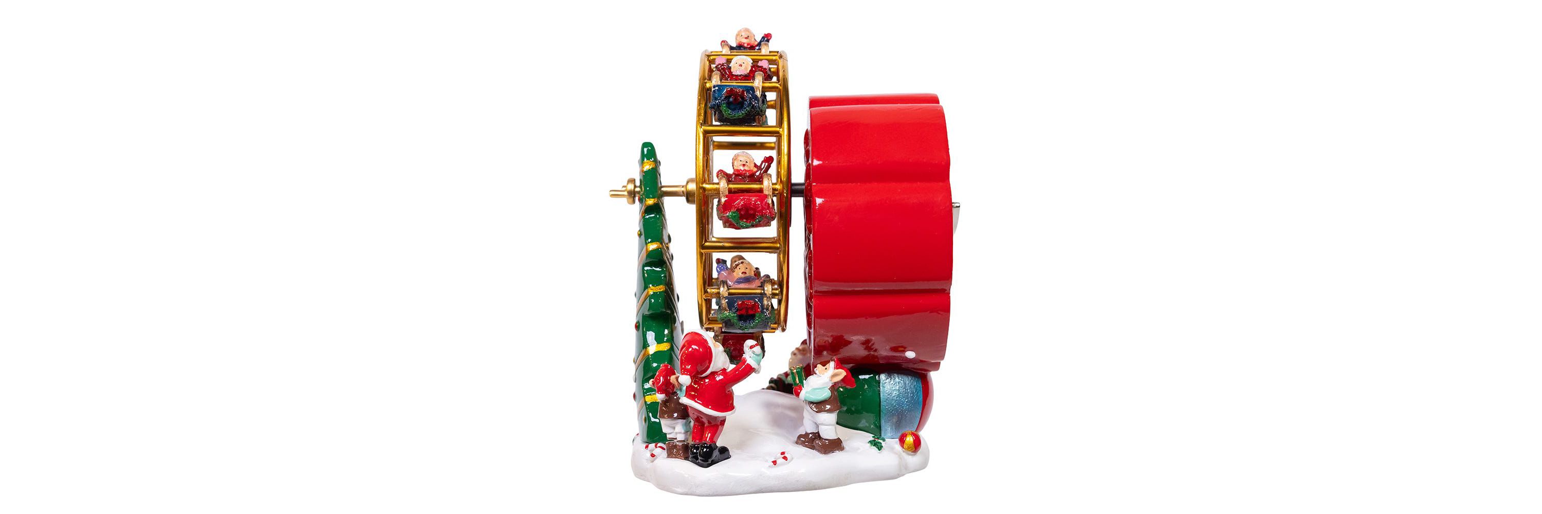 5.5-Inch Wind-Up Musical Ferris Wheel Table Piece