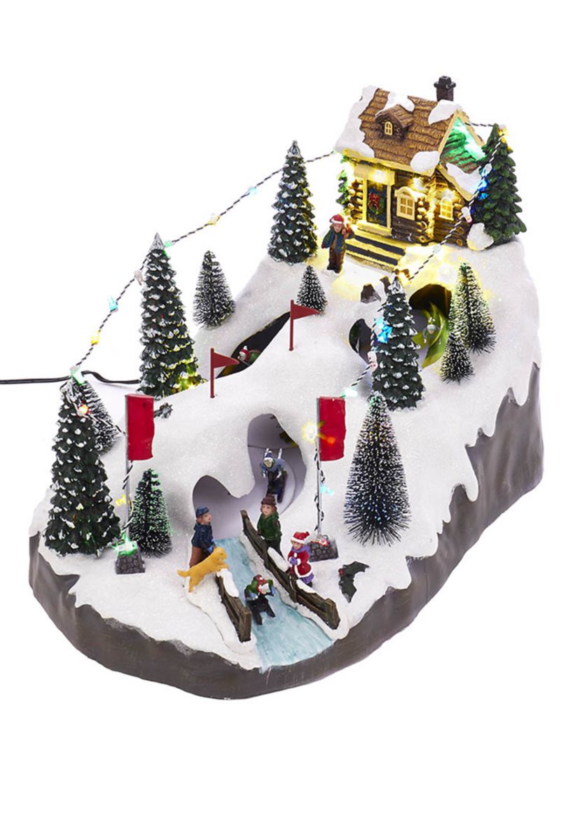  Motion LED Christmas Skiing Village 
