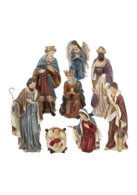Kurt S. Adler Resin Nativity Set, Black