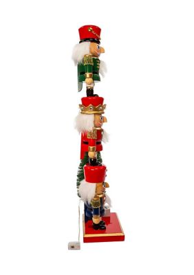 18-Inch Battery Operated Nutcracker with Light Up Tree