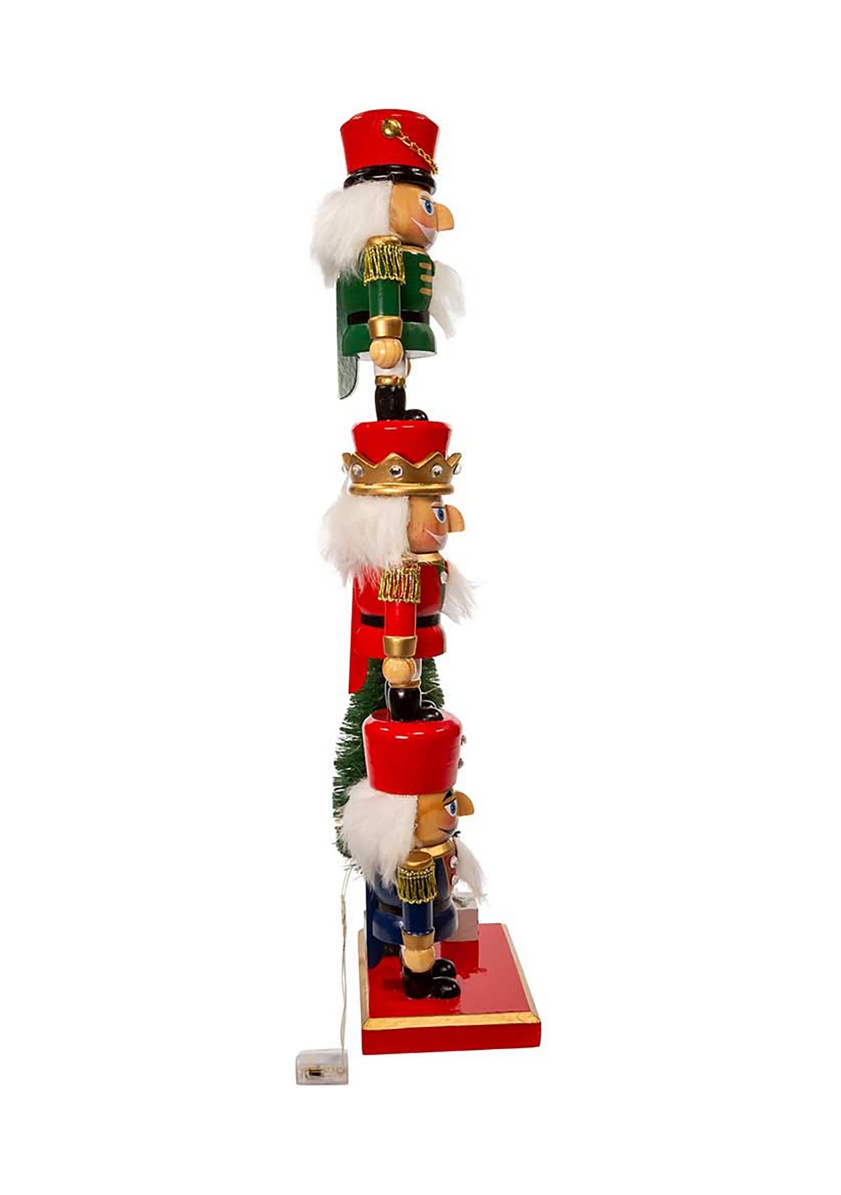 18-Inch Battery Operated Nutcracker with Light Up Tree