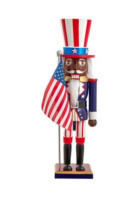 15-Inch Patriotic African American Nutcracker