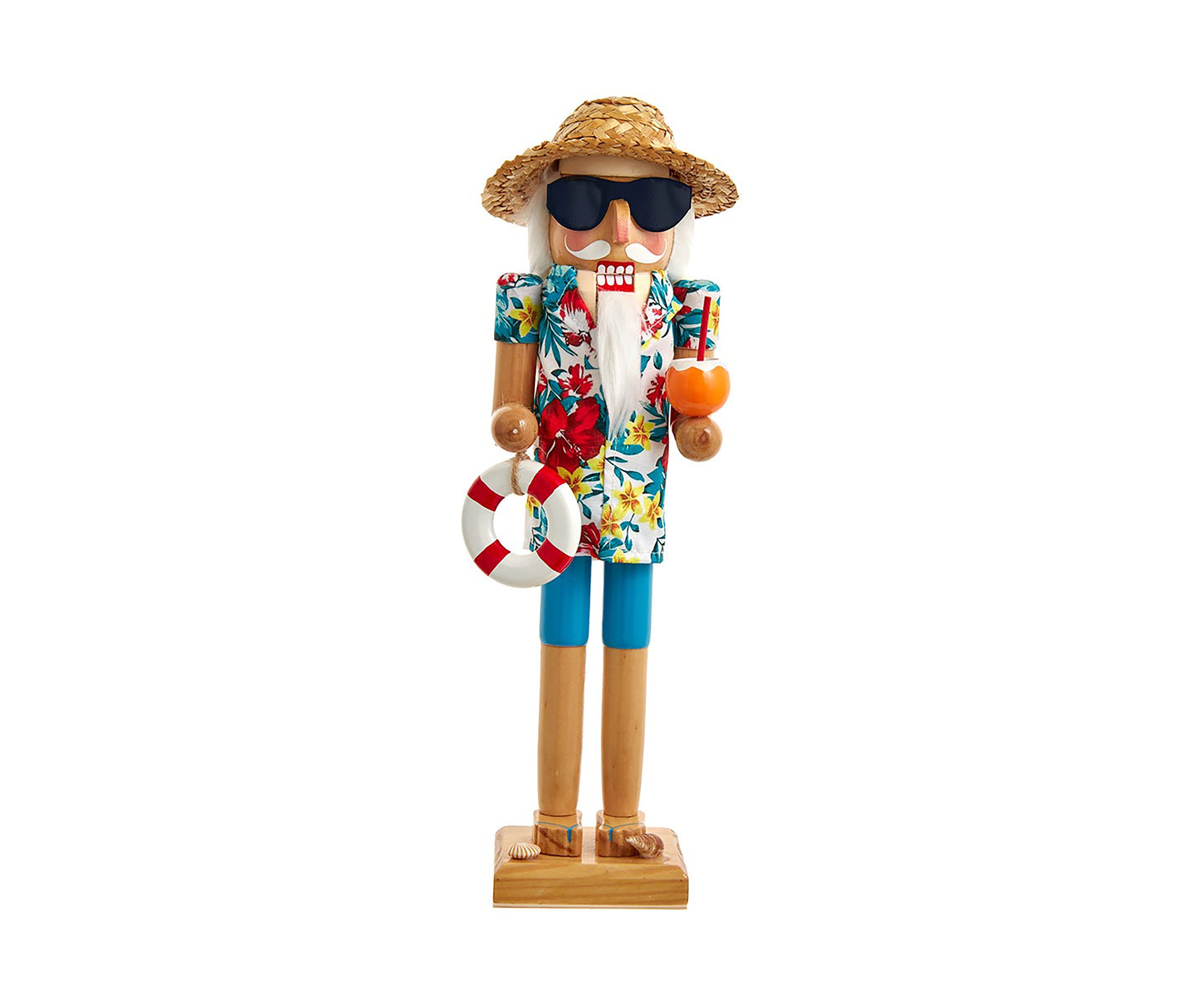 15-Inch Beach Santa Nutcracker