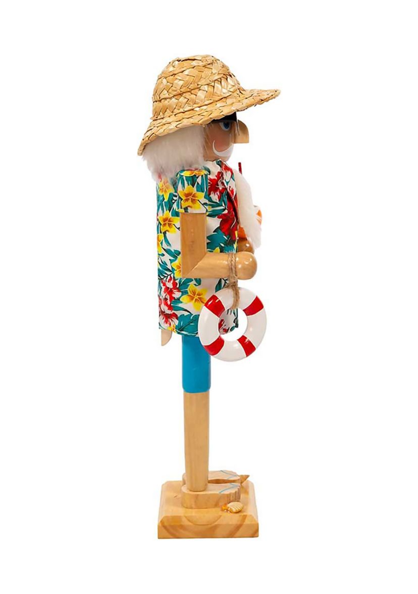 15-Inch Beach Santa Nutcracker