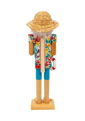 15-Inch Beach Santa Nutcracker