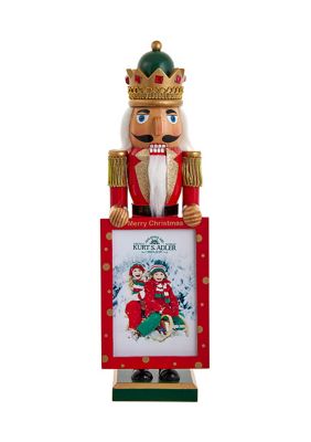15-Inch Nutcracker King Holding Picture Frame
