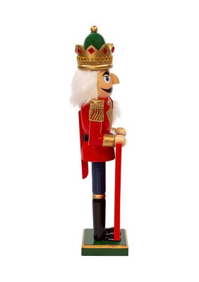 15-Inch Nutcracker King Holding Picture Frame