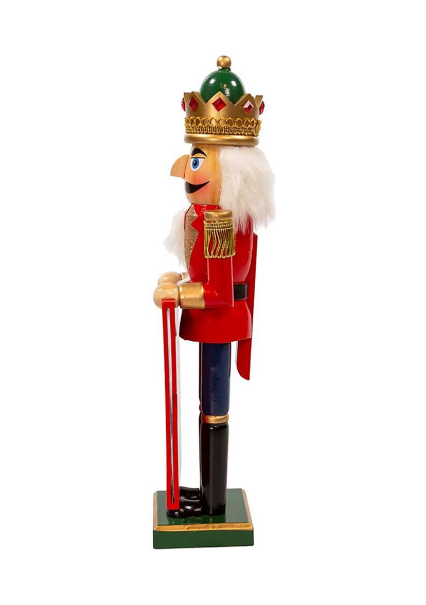 15-Inch Nutcracker King Holding Picture Frame