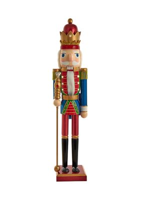 24-Inch Battery Operated Lighted King Nutcracker