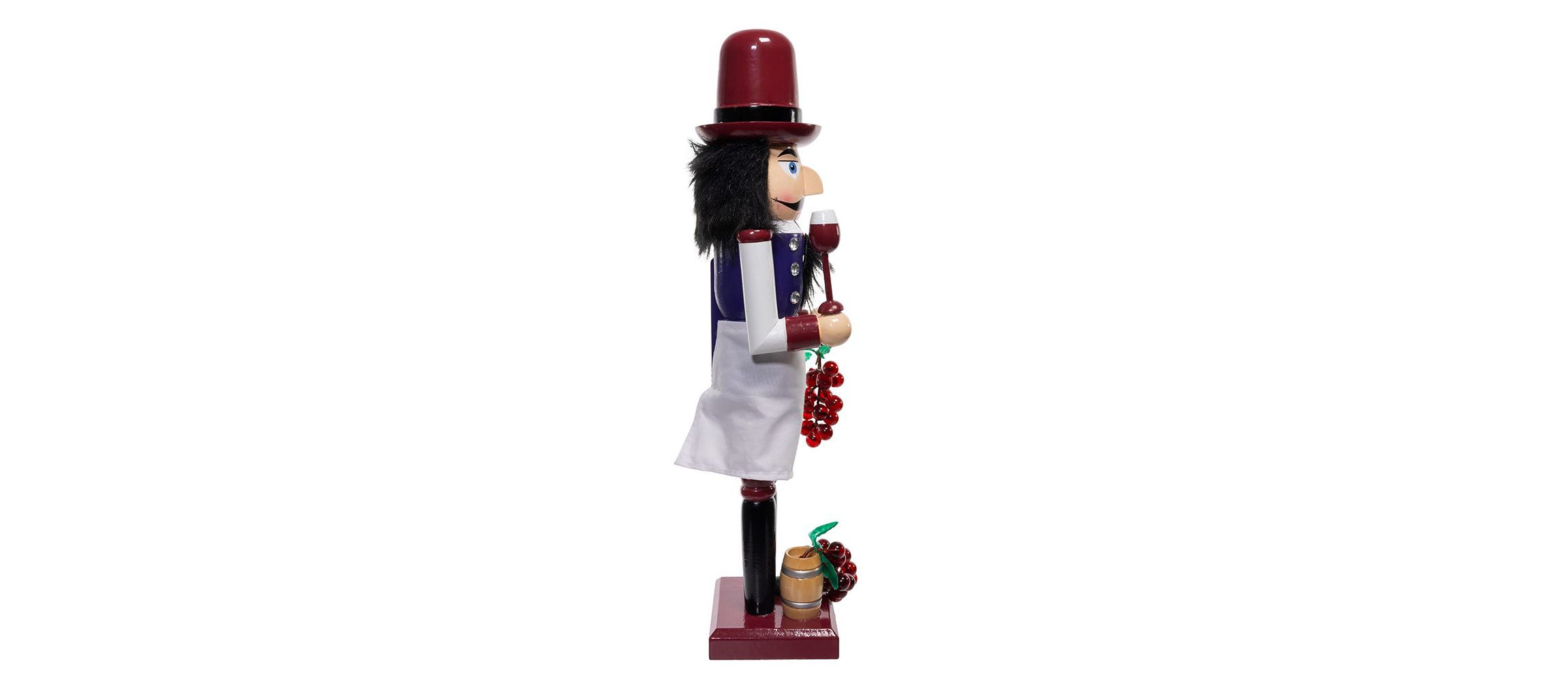 Kurt Adler 15-Inch Wooden Wine Nutcracker