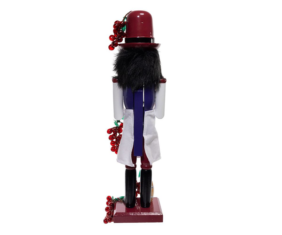 Kurt Adler 15-Inch Wooden Wine Nutcracker