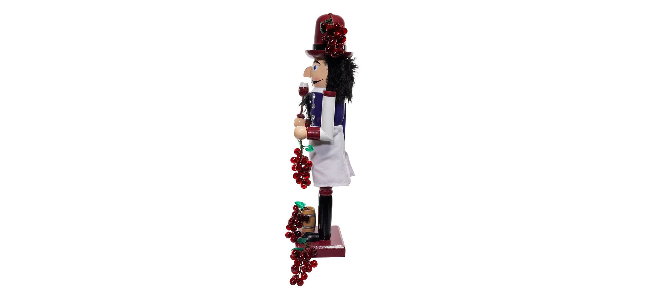 Kurt Adler 15-Inch Wooden Wine Nutcracker