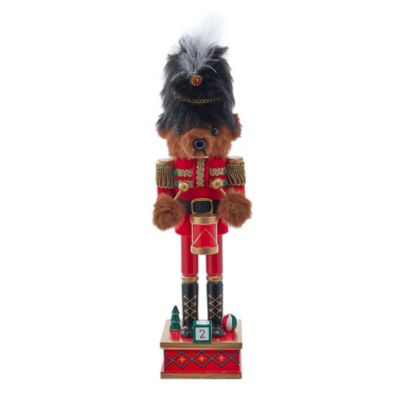 Kurt S. Adler Kurt Adler 11-Inch Teddy Bear Nutcracker, Red