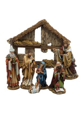 Kurt S. Adler Resin Nativity Set, Black