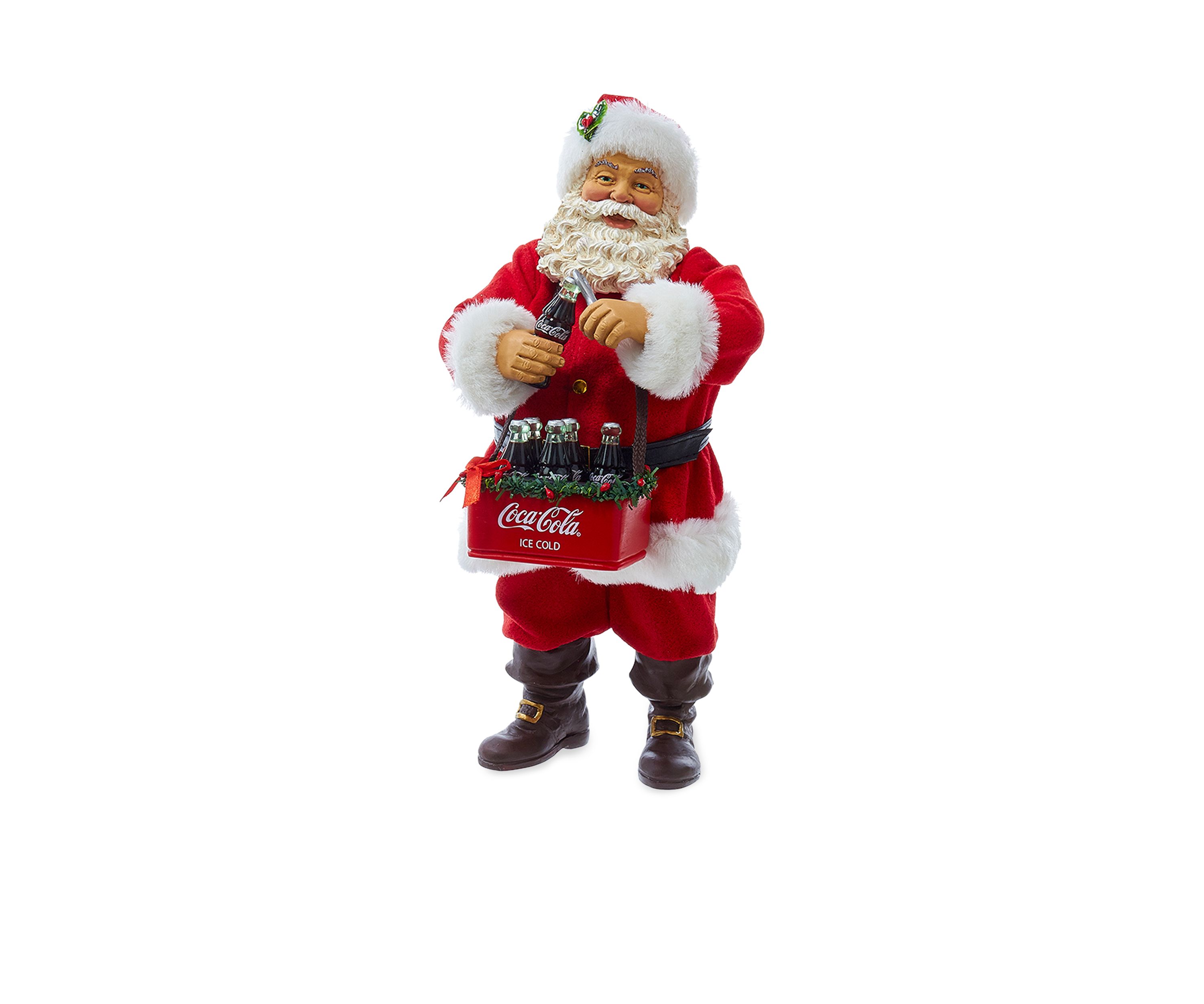 Santa Opening Coke Tablepiece