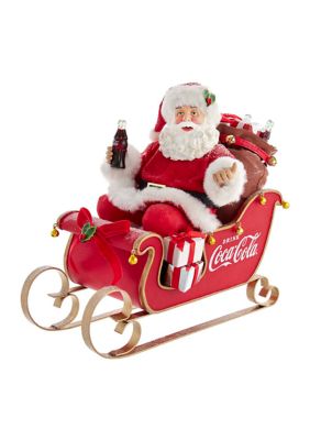 Coca Cola Santa in Sleigh Table Piece