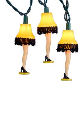 Kurt S. Adler UL 10-Lights Christmas Story Leg Lamp Light Set
