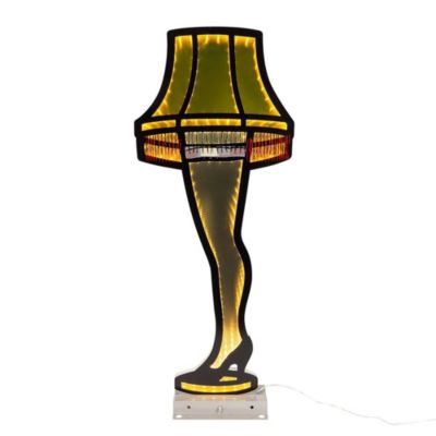 A Christmas Story 23.6-Inch Outdoor Leg Lamp Infinity Light, Yellow