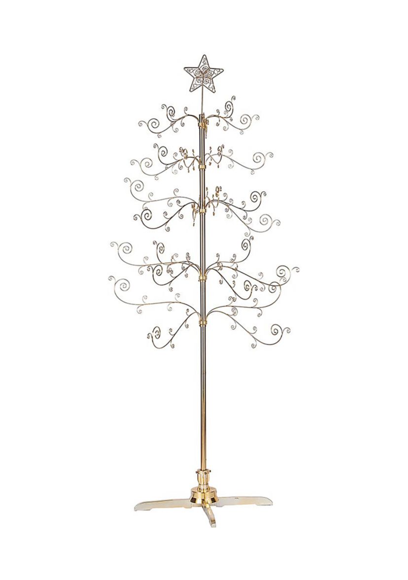 6.5 Revolving Gold Metal Tree