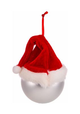 Santa Glass Ball Ornament