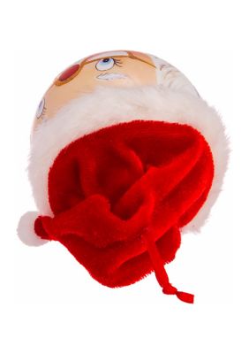 Santa Glass Ball Ornament