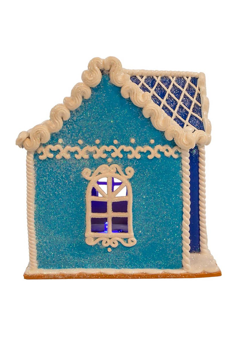 7-Inch Battery-Operated Hanukkah LED House Table Piece