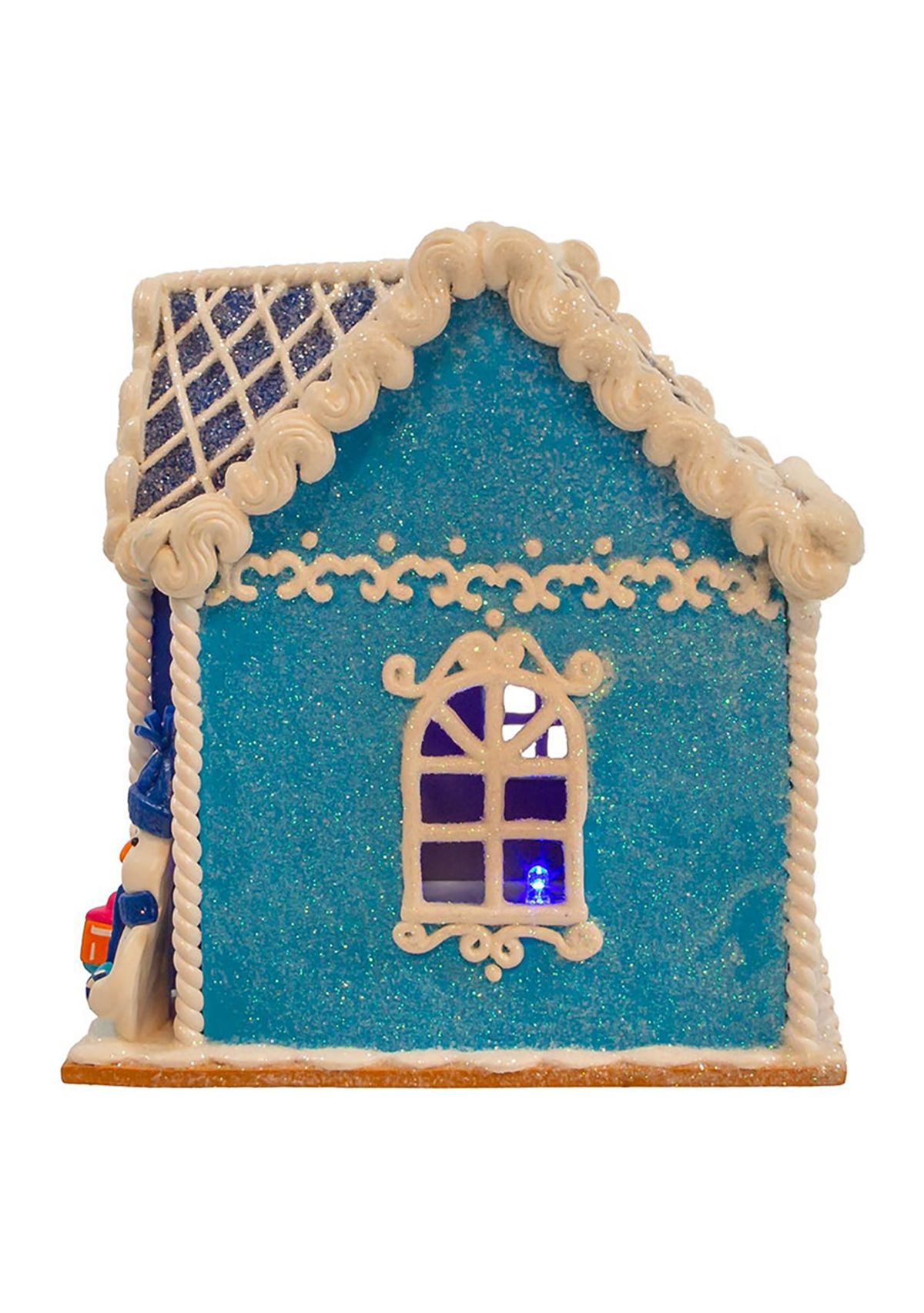 7-Inch Battery-Operated Hanukkah LED House Table Piece