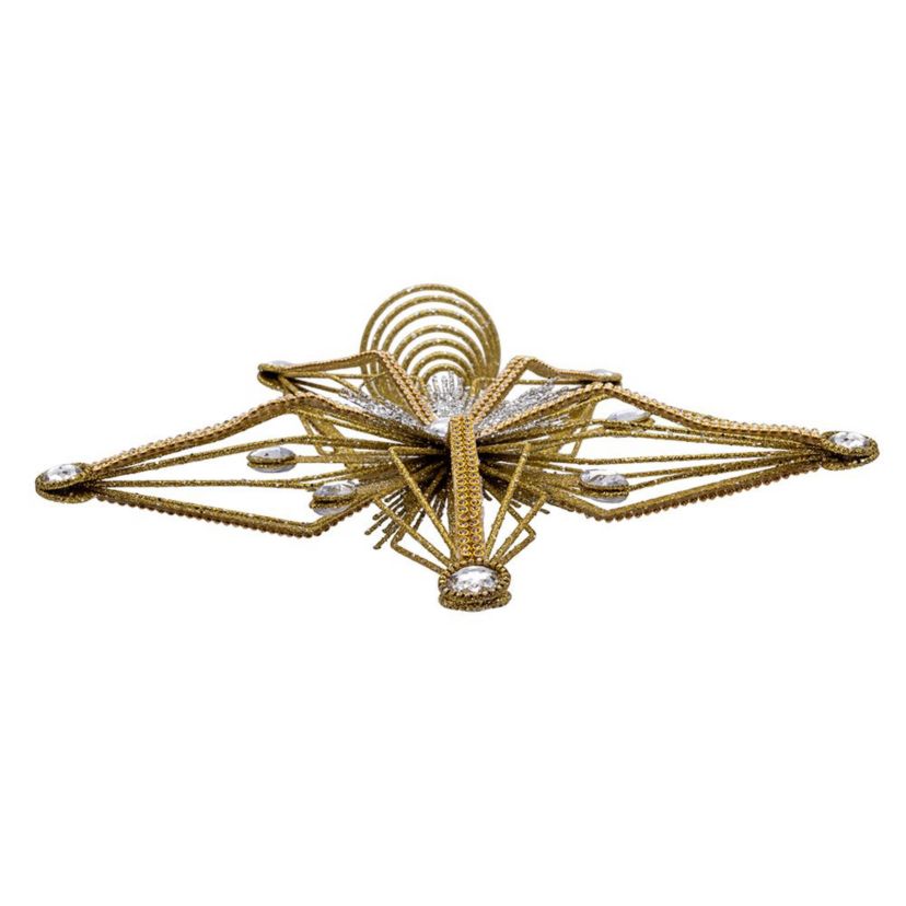 12.5-Inch Gold and Silver Star Tree Topper