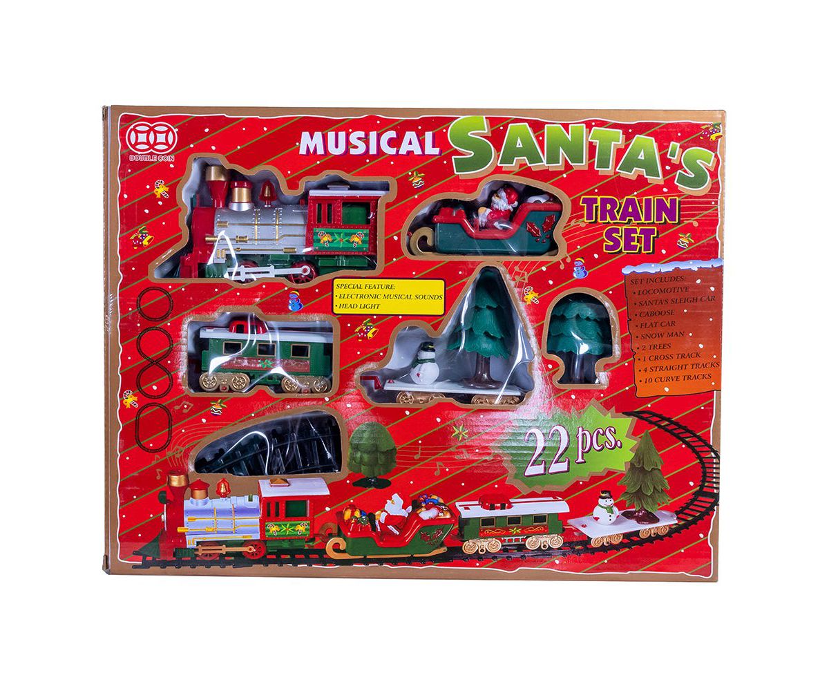 Battery Operated Musical Santa Train Table Piece