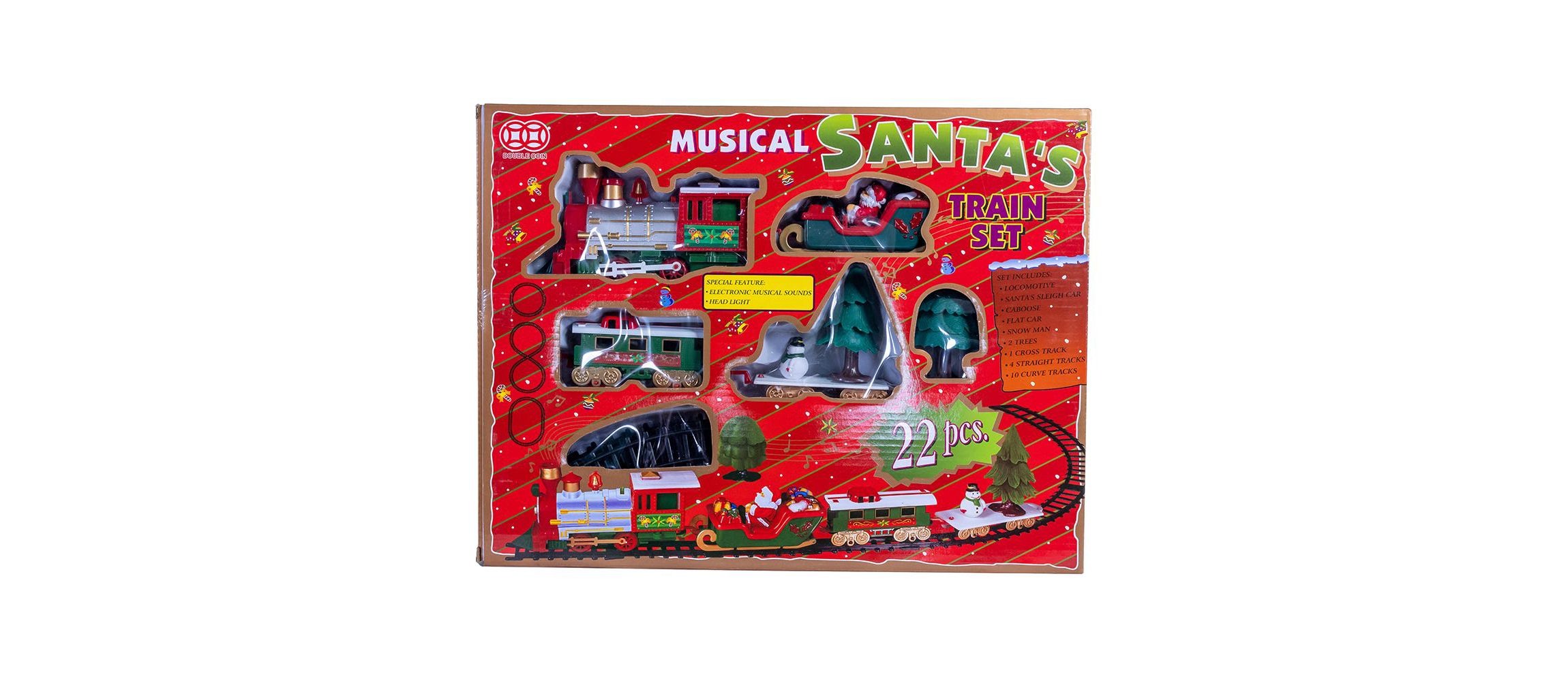 Battery Operated Musical Santa Train Table Piece