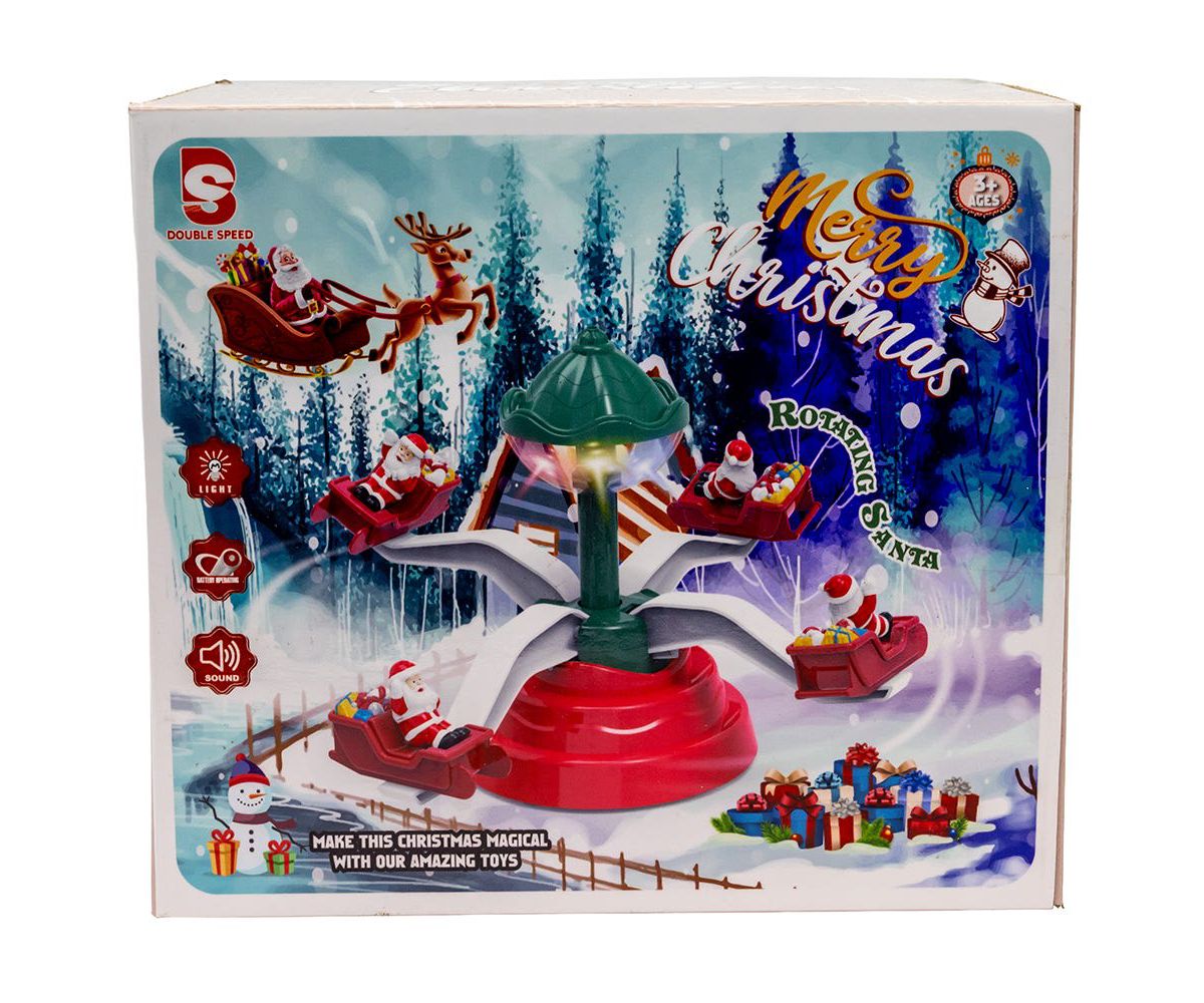 Battery Operated Musical Christmas Deco with Santa Table Piece