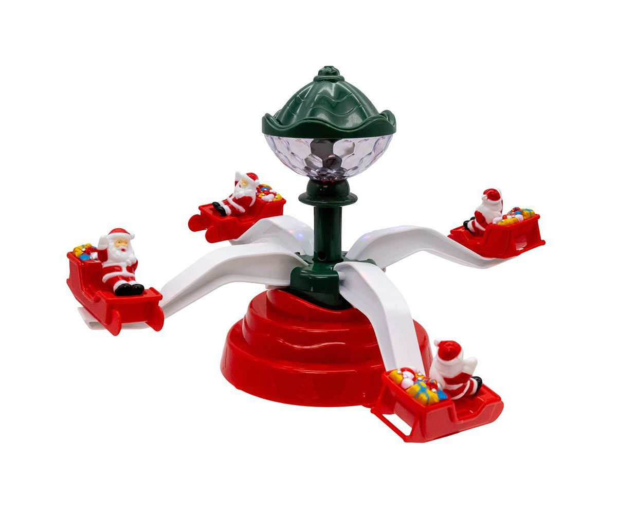 Battery Operated Musical Christmas Deco with Santa Table Piece