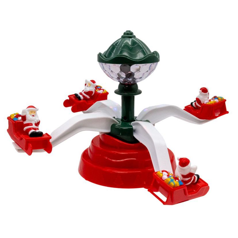 Battery Operated Musical Christmas Deco with Santa Table Piece