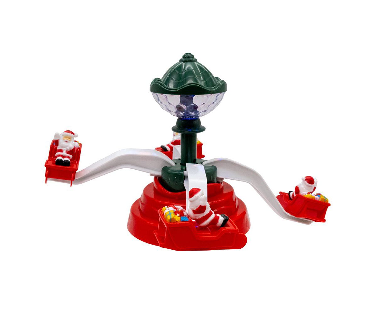 Battery Operated Musical Christmas Deco with Santa Table Piece