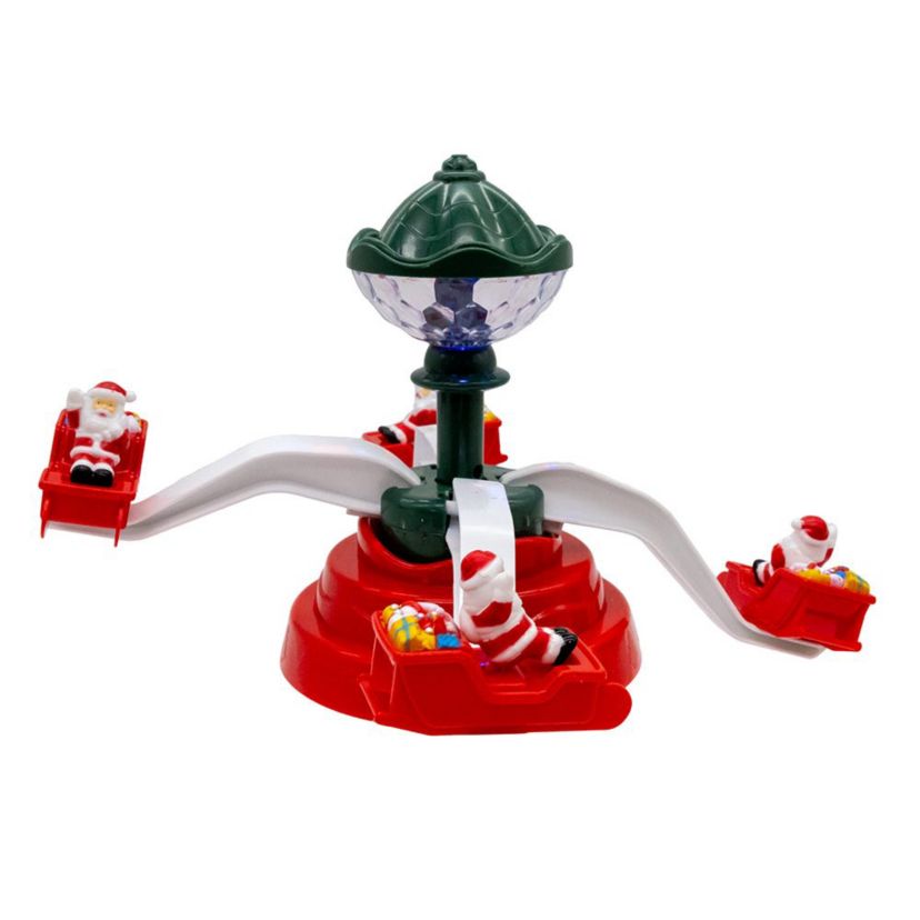 Battery Operated Musical Christmas Deco with Santa Table Piece