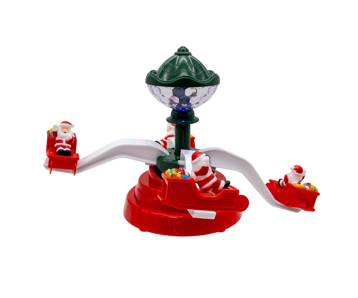 Battery Operated Musical Christmas Deco with Santa Table Piece