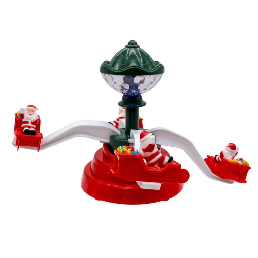 Battery Operated Musical Christmas Deco with Santa Table Piece