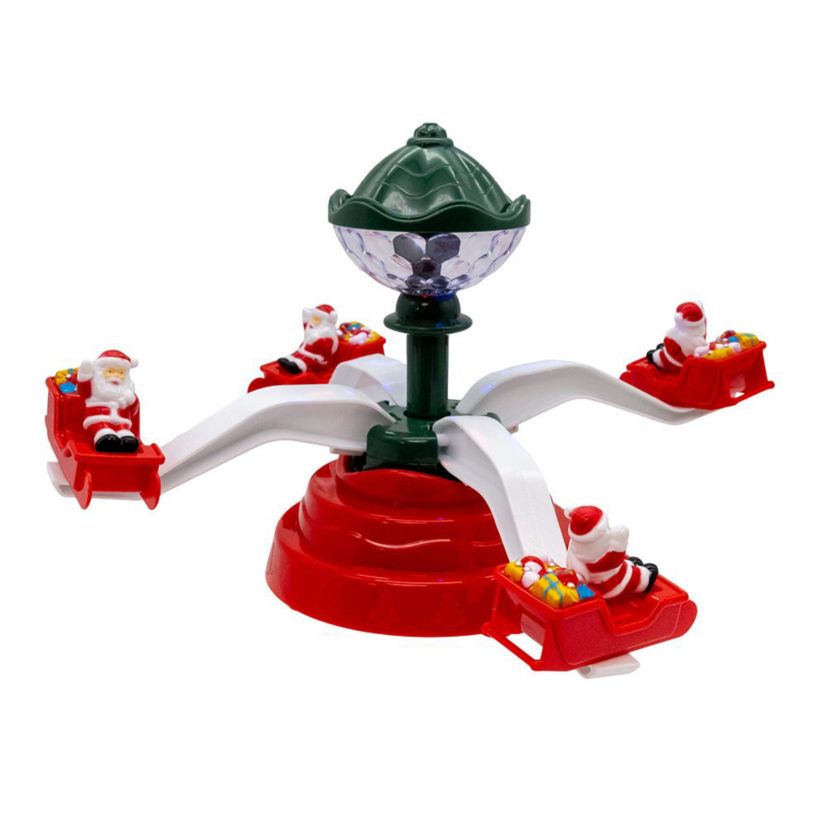 Battery Operated Musical Christmas Deco with Santa Table Piece