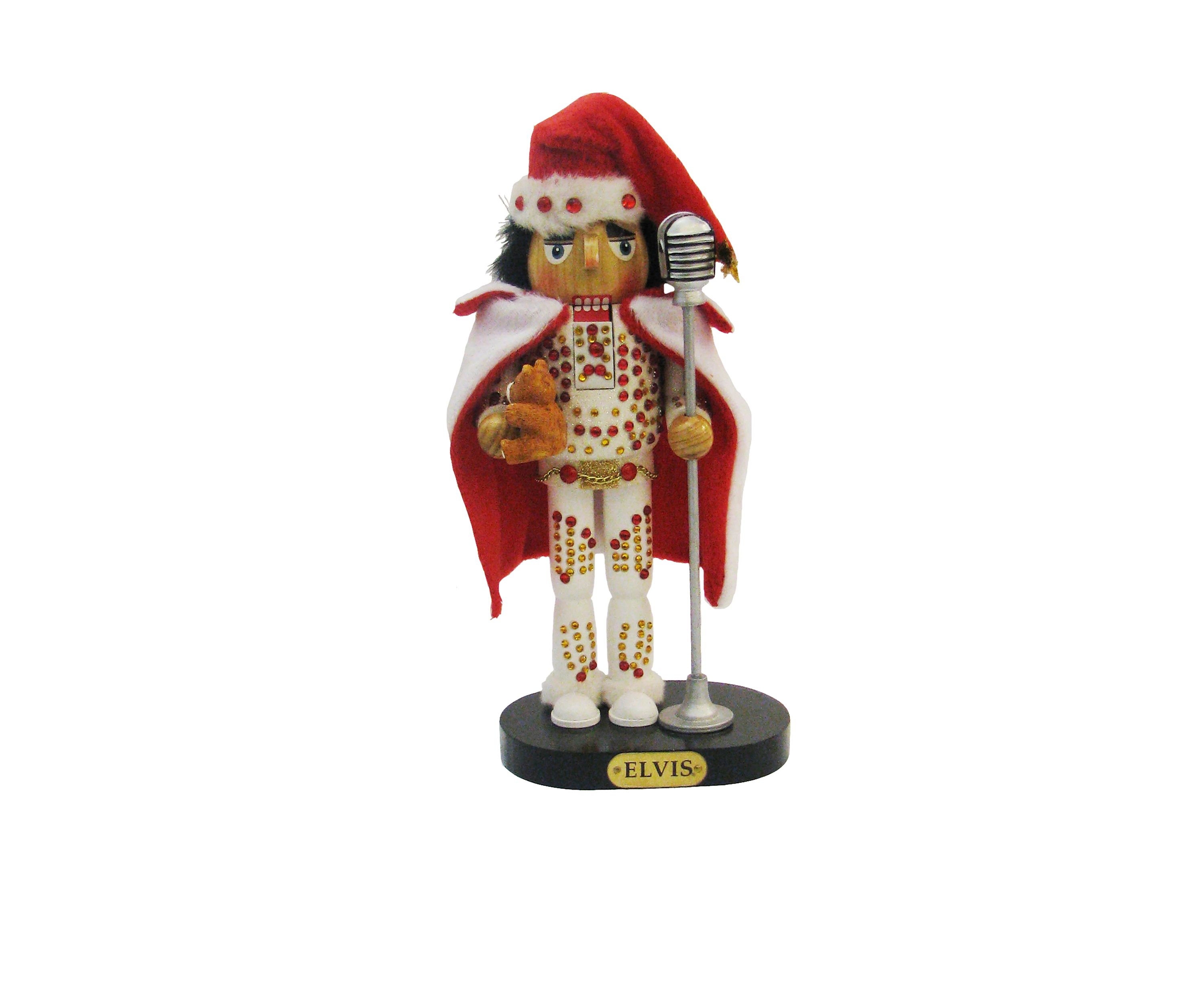 Elvis in White Suit Nutcracker