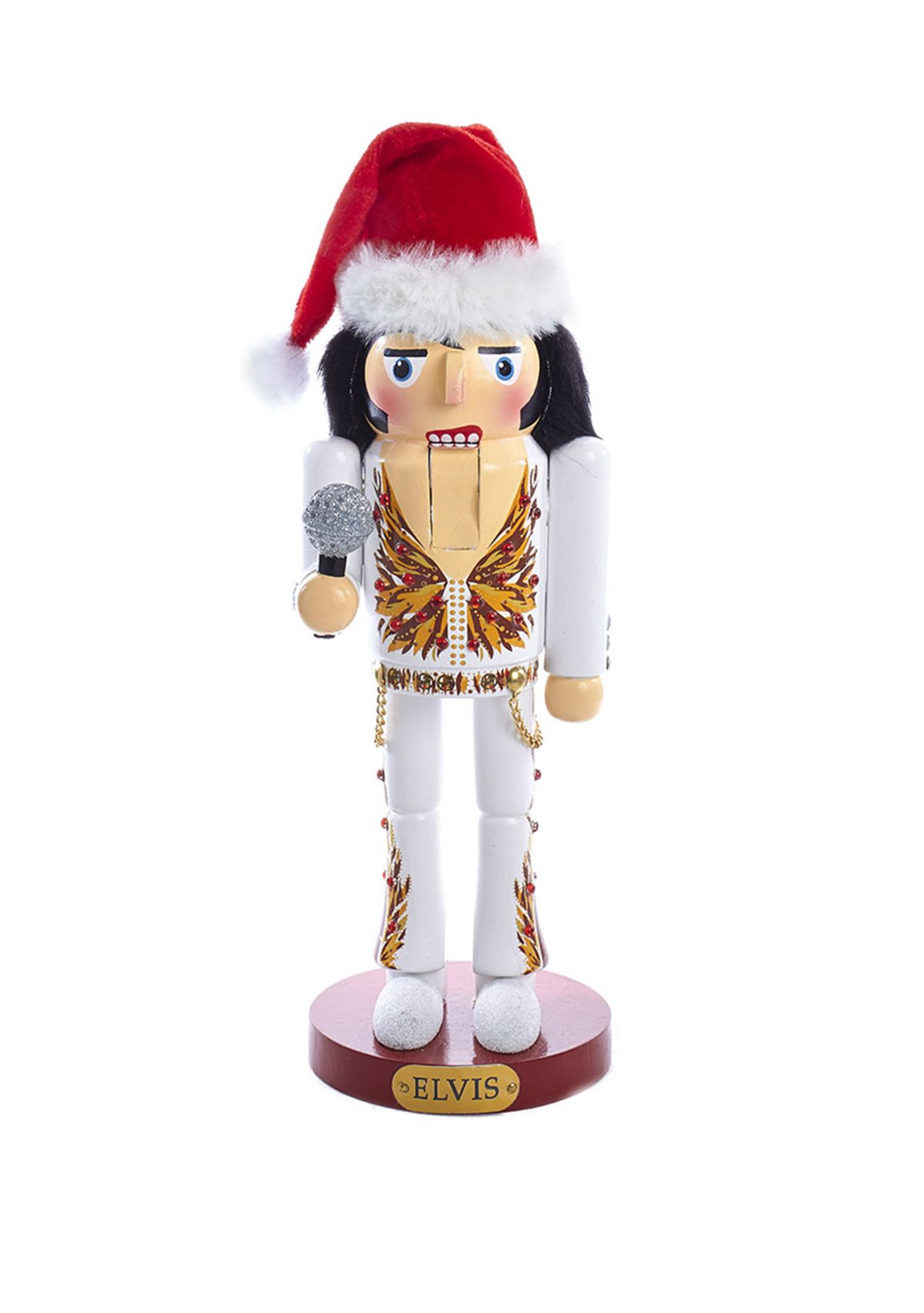 Elvis® 11 Inch  in Flame Suit Nutcracker