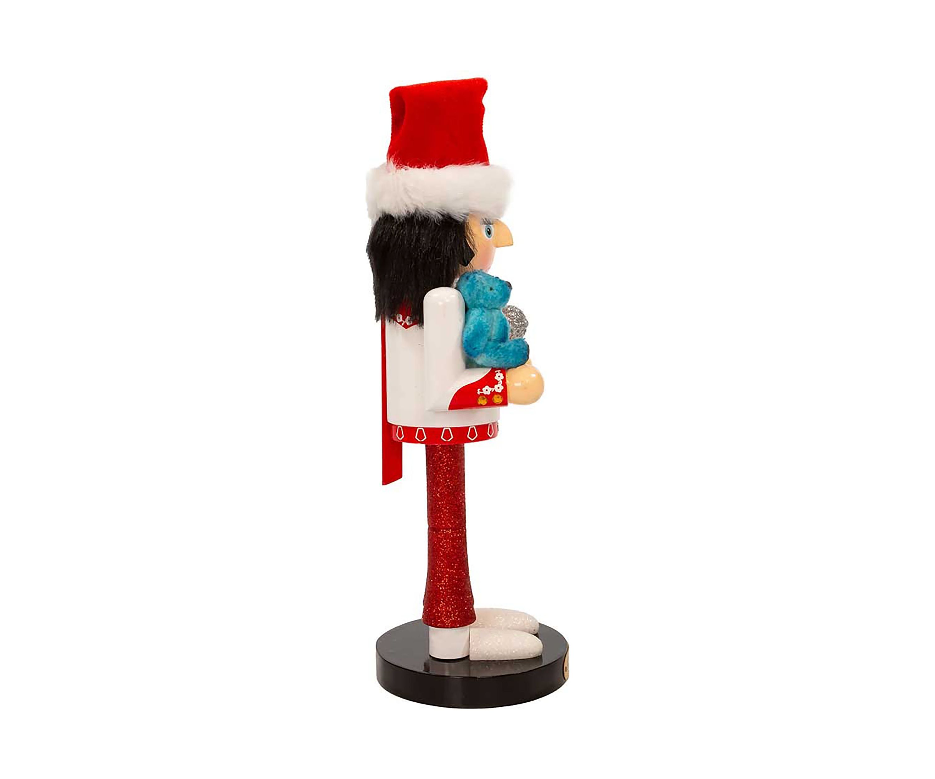10-Inch Elvis Presley® With Teddy Bear Nutcracker