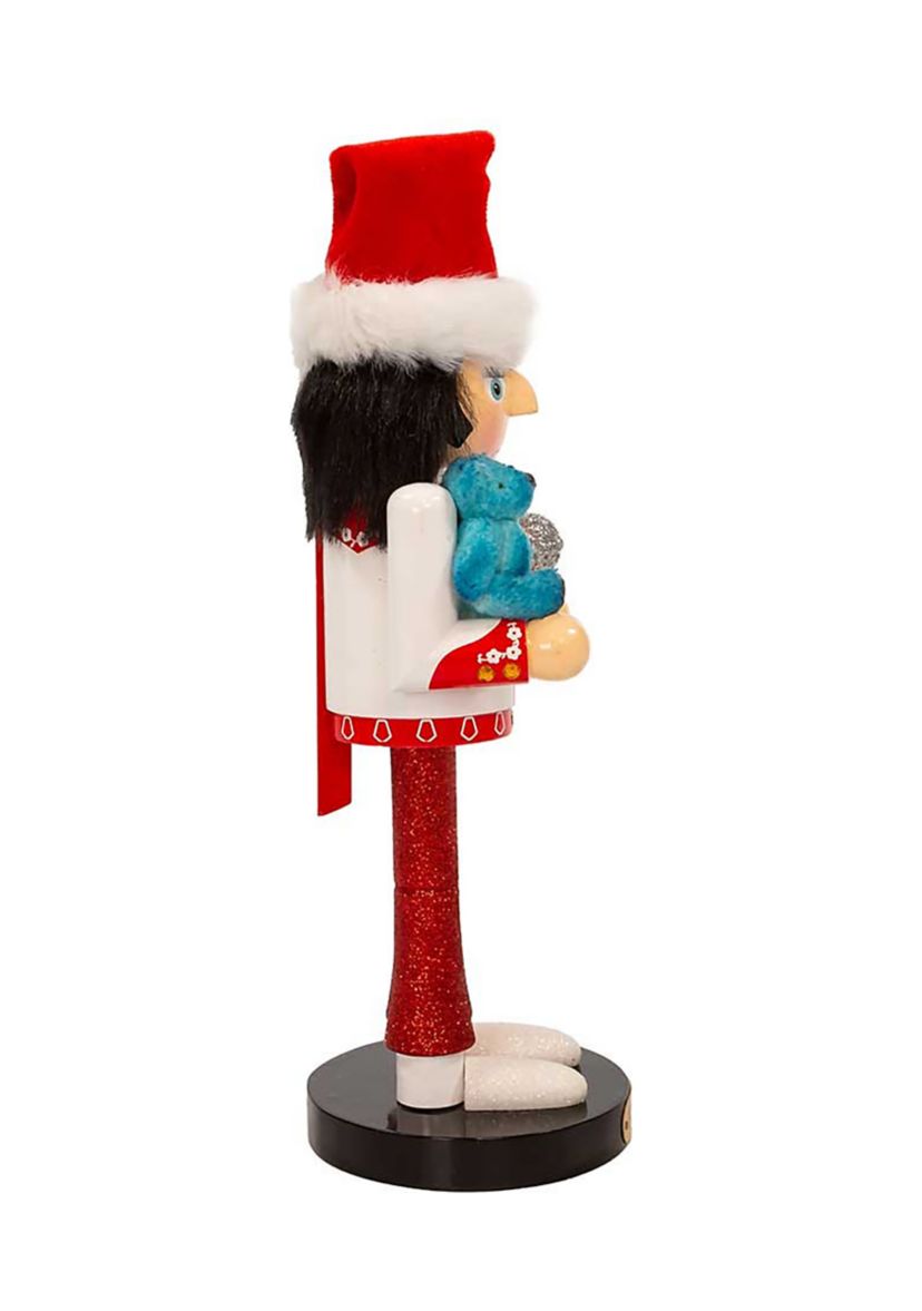 10-Inch Elvis Presley® With Teddy Bear Nutcracker