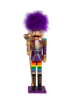 15-Inch Wooden Gay Pride Nutcracker