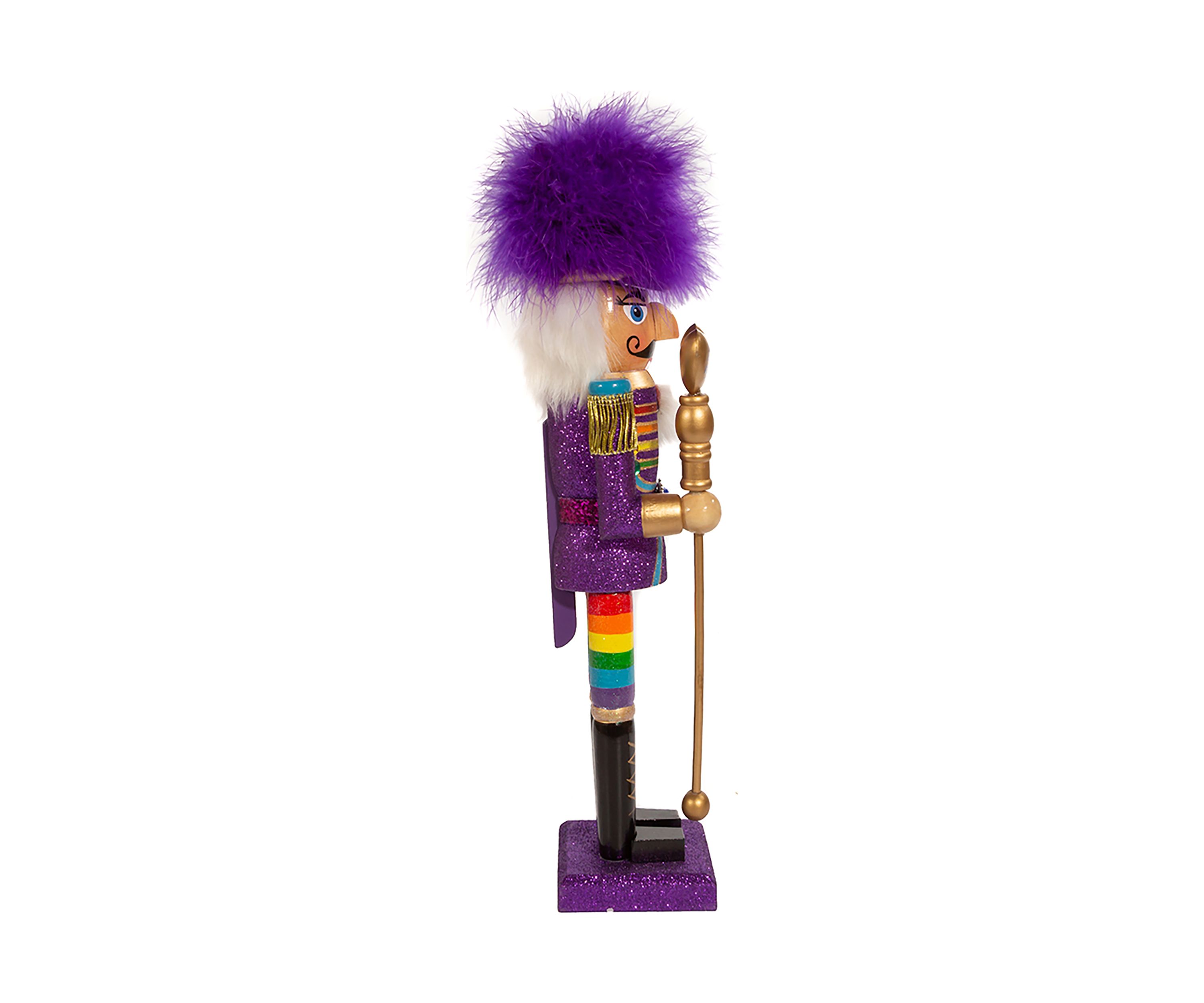 15-Inch Wooden Gay Pride Nutcracker