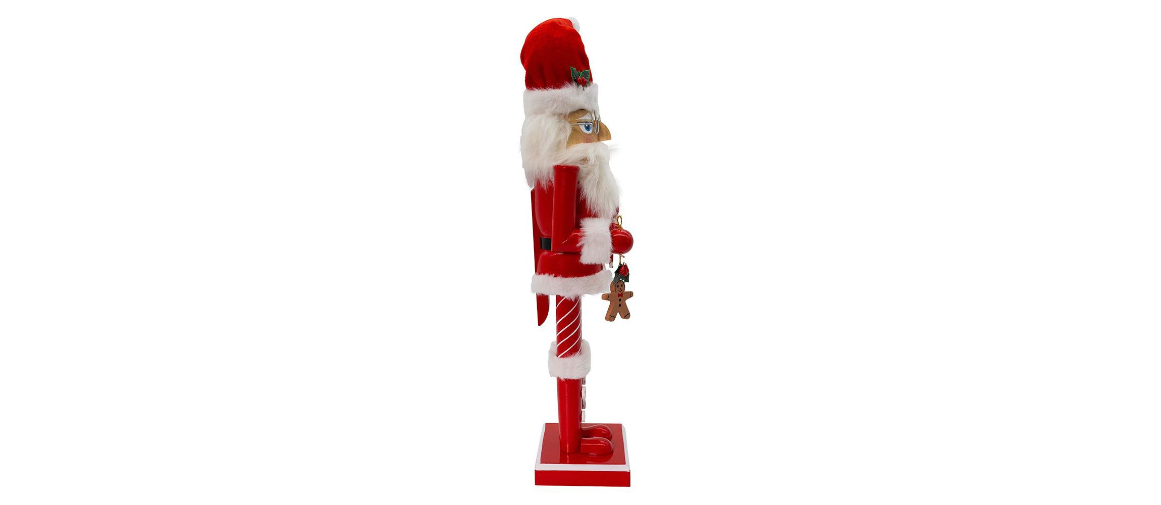 Kurt Adler 15-Inch Wooden Santa Claus Nutcracker