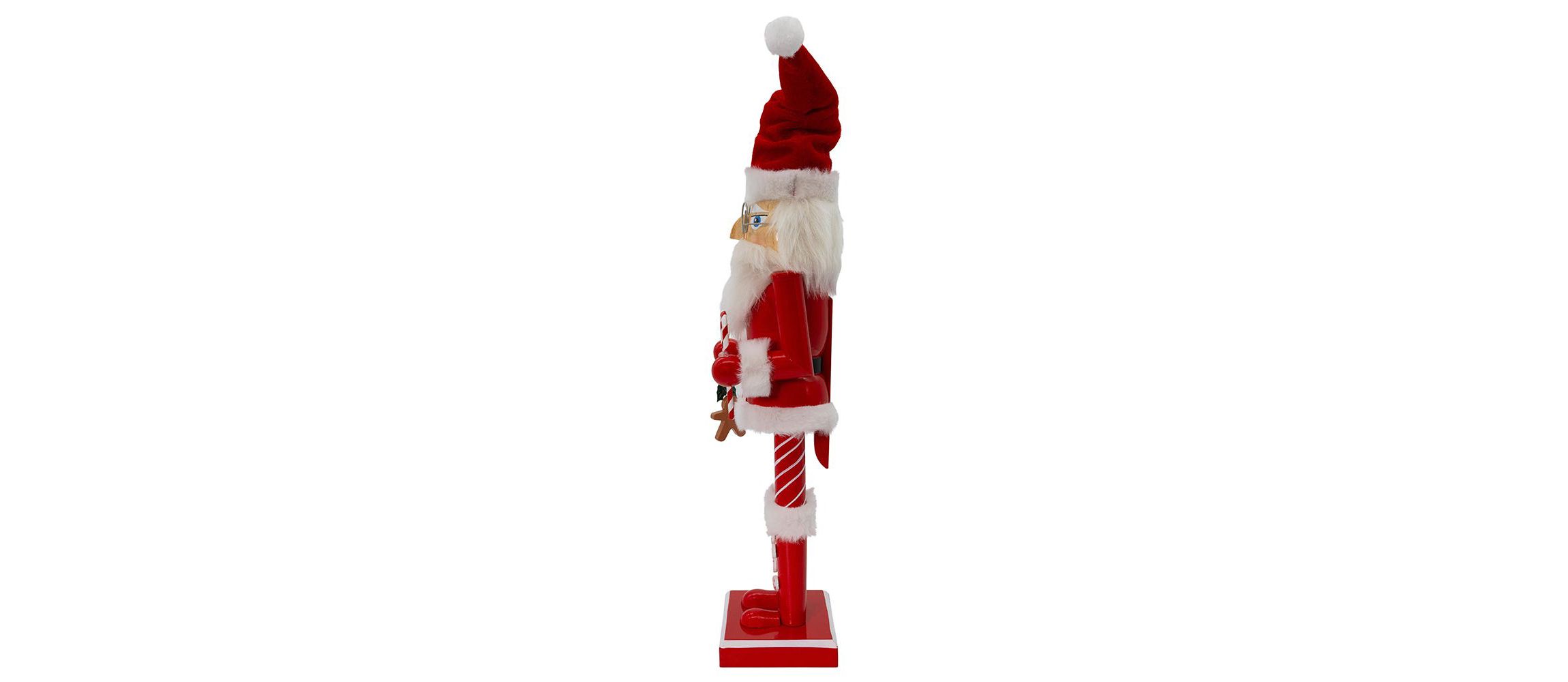 Kurt Adler 15-Inch Wooden Santa Claus Nutcracker