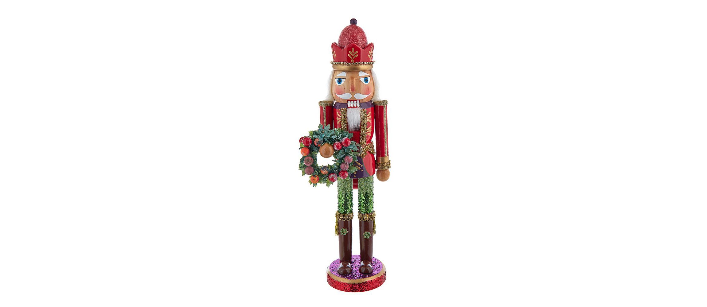 Kurt Adler 15-Inch Wooden Sugar Frost Nutcracker
