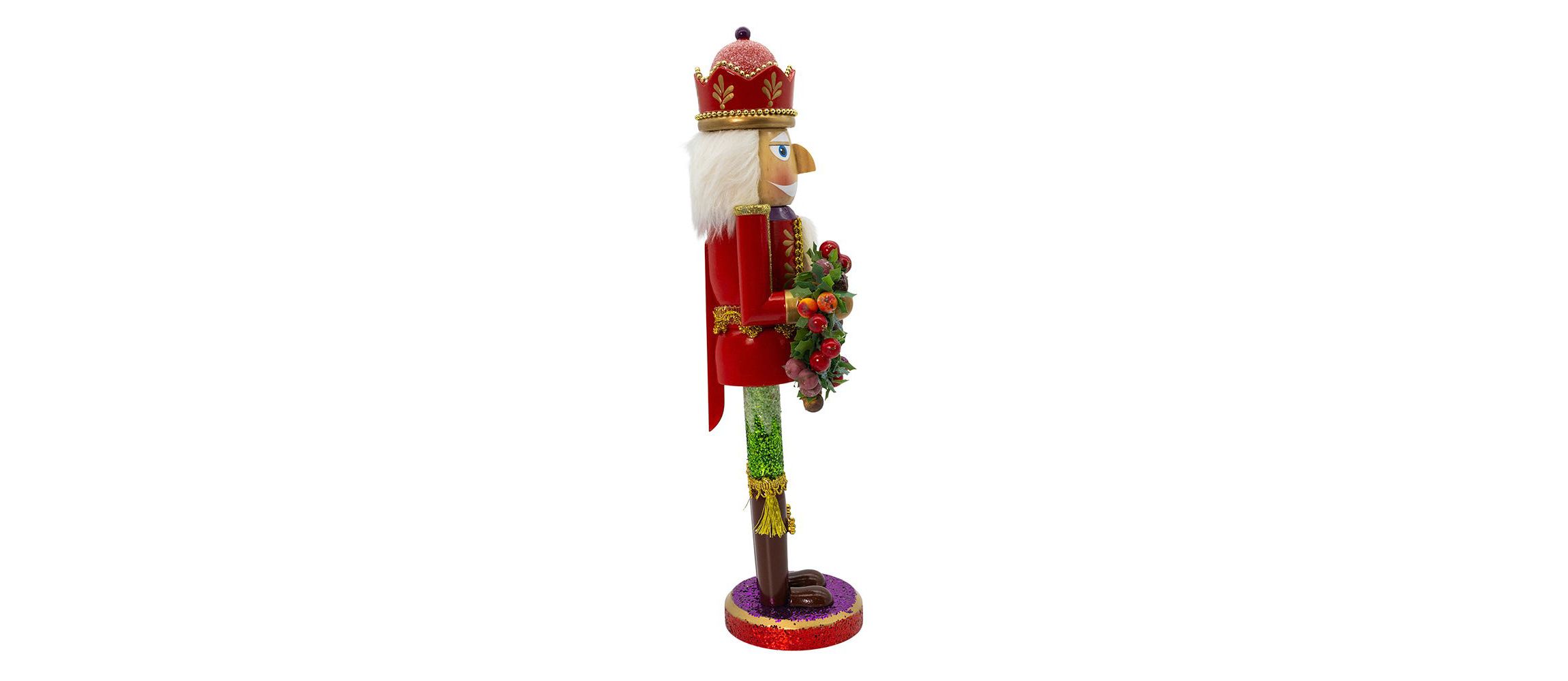 Kurt Adler 15-Inch Wooden Sugar Frost Nutcracker